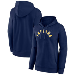 Navy Indiana Pacers Women's Wordmark Alt Pullover Hoodie | NBA