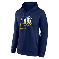 Navy Indiana Pacers Women's Gradient Logo Pullover Hoodie | NBA