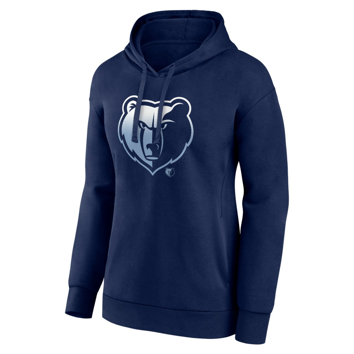 Navy Memphis Grizzlies Women's Gradient Logo Pullover Hoodie | NBA