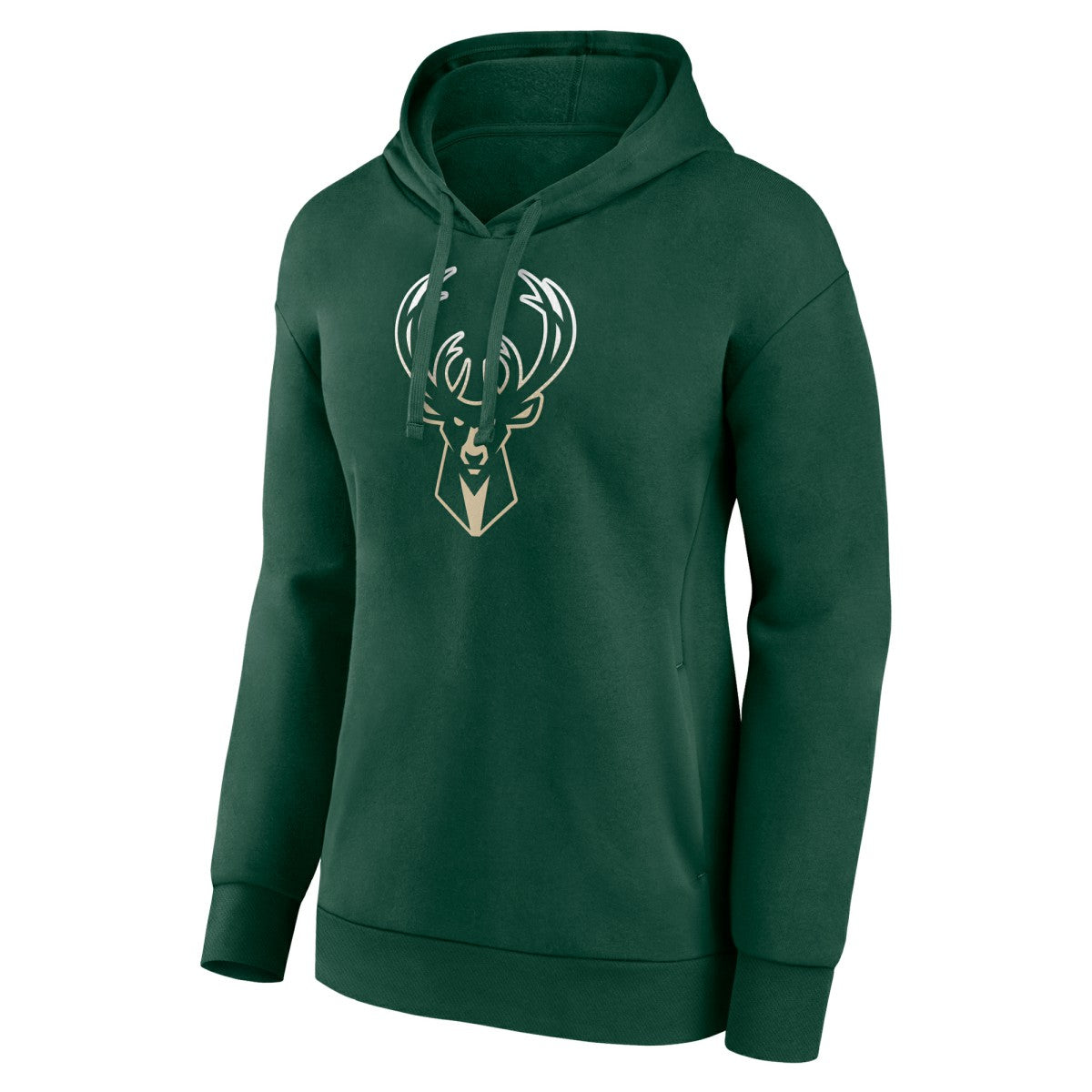 Hunter Green Milwaukee Bucks Women's Gradient Logo Pullover Hoodie | NBA