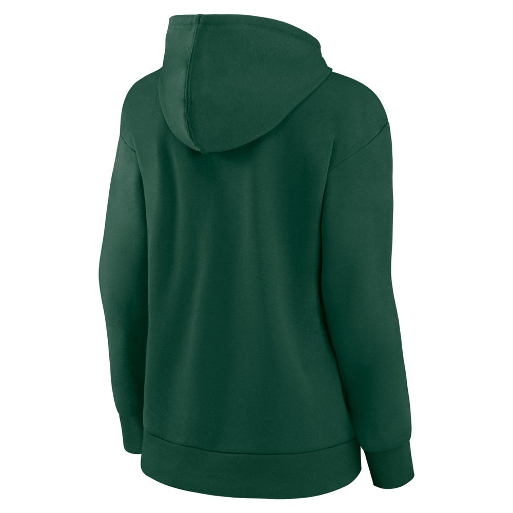 Hunter Green Milwaukee Bucks Women's Gradient Logo Pullover Hoodie | NBA