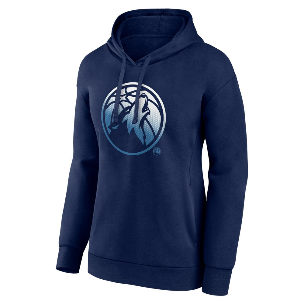 Navy Minnesota Timberwolves Women's Gradient Logo Pullover Hoodie | NBA