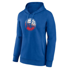 Royal Philadelphia 76ers Women's Gradient Logo Pullover Hoodie | NBA