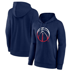 Navy Washington Wizards Women's Gradient Logo Pullover Hoodie | NBA