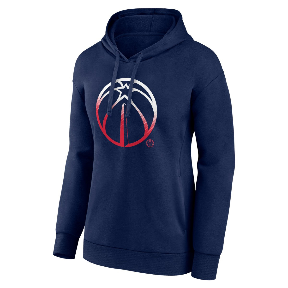 Navy Washington Wizards Women's Gradient Logo Pullover Hoodie | NBA