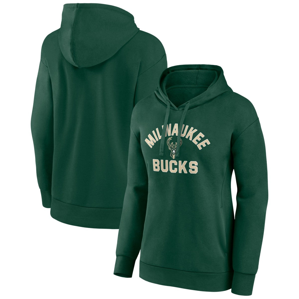 Hunter Green Milwaukee Bucks Women's Overtime Pullover Hoodie | NBA