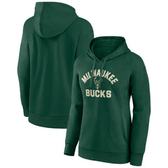 Hunter Green Milwaukee Bucks Women's Overtime Pullover Hoodie | NBA