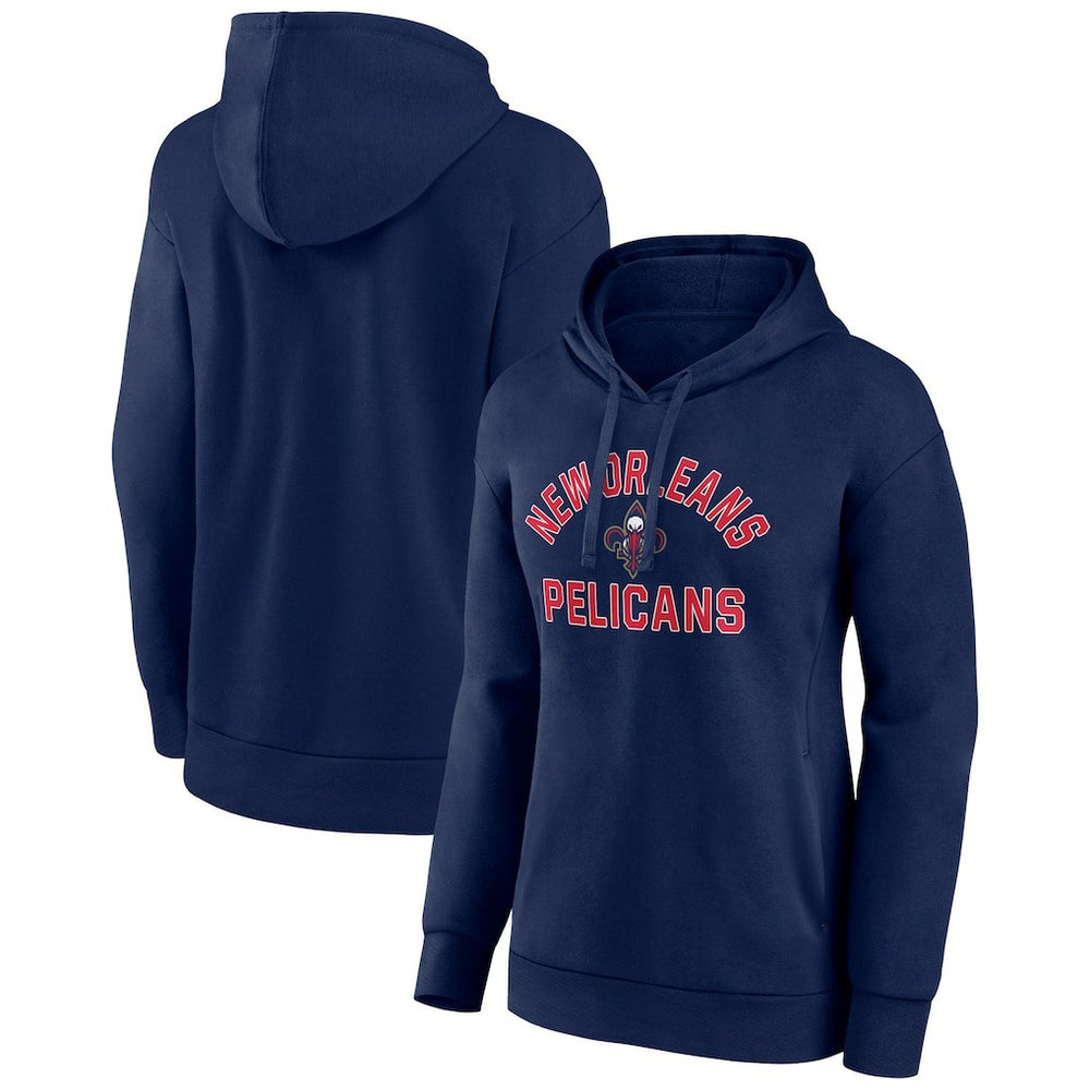 Navy New Orleans Pelicans Women's Overtime Pullover Hoodie | NBA