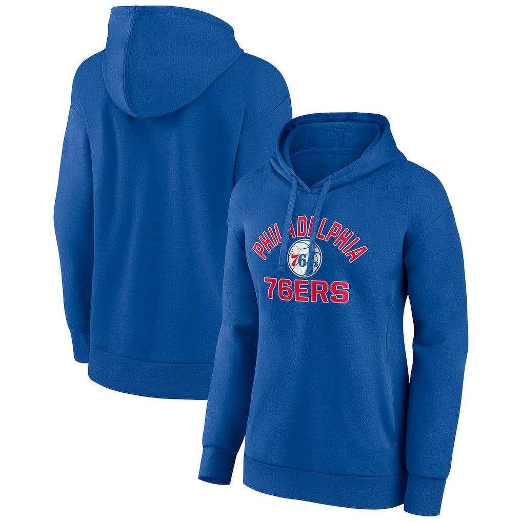 Royal Philadelphia 76ers Women's Overtime Pullover Hoodie | NBA