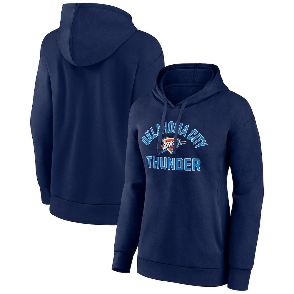 Navy Oklahoma City Thunder Women's Overtime Pullover Hoodie | NBA