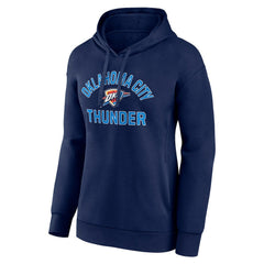 Navy Oklahoma City Thunder Women's Overtime Pullover Hoodie | NBA