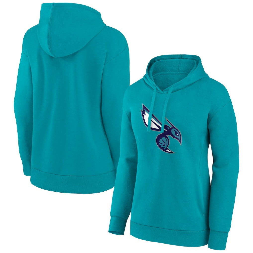 Teal Charlotte Hornets Women's Alternate Logo Pullover Hoodie | NBA