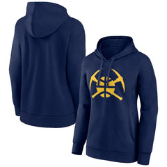 Navy Denver Nuggets Women's Alternate Logo Pullover Hoodie | NBA