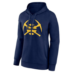 Navy Denver Nuggets Women's Alternate Logo Pullover Hoodie | NBA