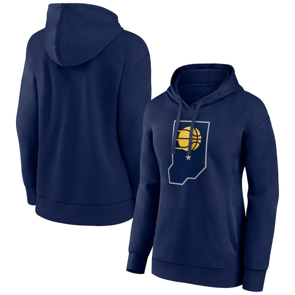 Navy Indiana Pacers Women's Alternate Logo Pullover Hoodie | NBA