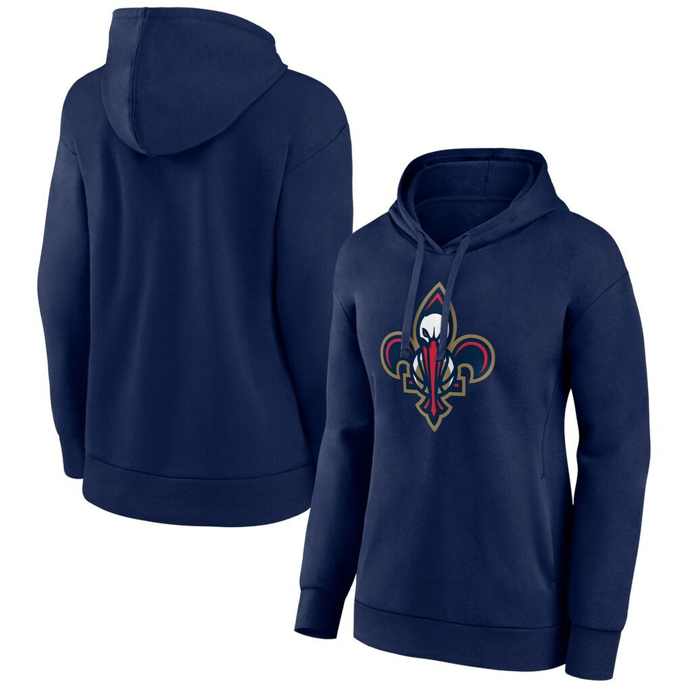 Navy New Orleans Pelicans Women's Alternate Logo Pullover Hoodie | NBA