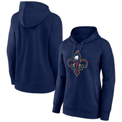 Navy New Orleans Pelicans Women's Alternate Logo Pullover Hoodie | NBA