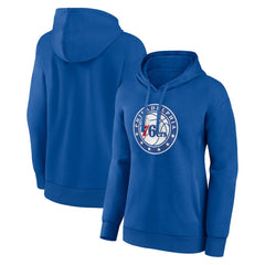 Royal Philadelphia 76ers Women's Alternate Logo Pullover Hoodie | NBA