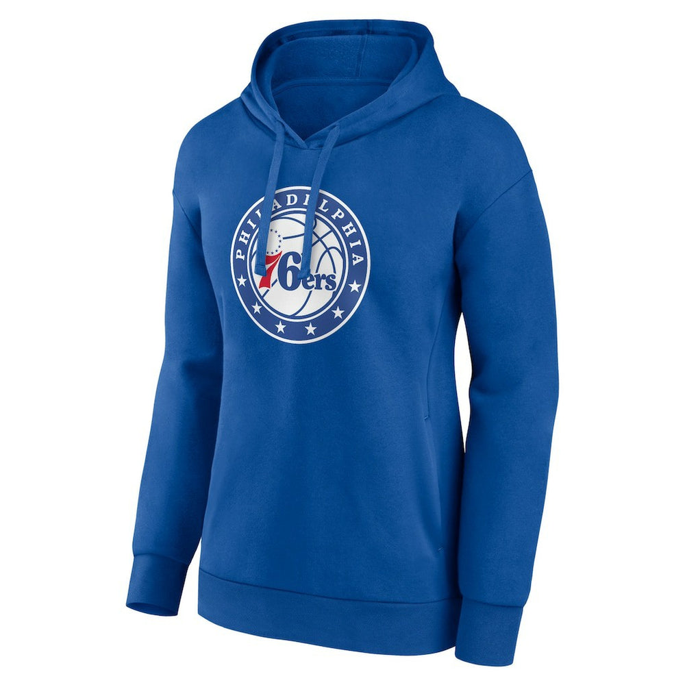 Royal Philadelphia 76ers Women's Alternate Logo Pullover Hoodie | NBA