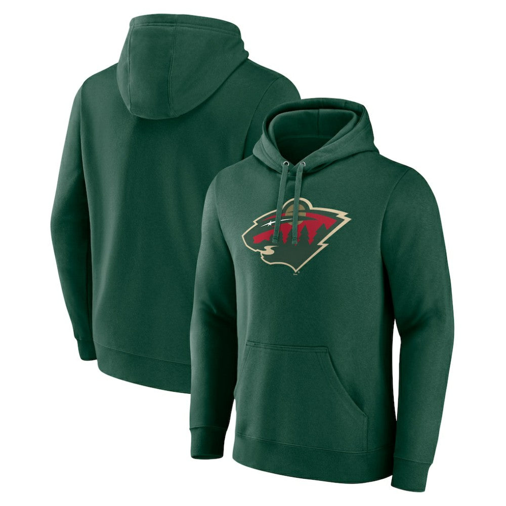 Minnesota Wild Fanatics Primary Logo Pullover Hoodie -  NHL Hoodies