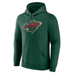 Minnesota Wild Fanatics Primary Logo Pullover Hoodie -  NHL Hoodies
