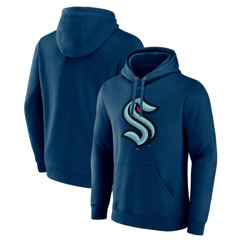 Seattle Kraken Fanatics Primary Logo Pullover Hoodie -  NHL Hoodies