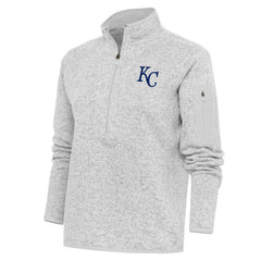 Kansas City Royals Antigua Women's Logo Fortune Quarter-Zip Pullover Jacket - MLB Jackets