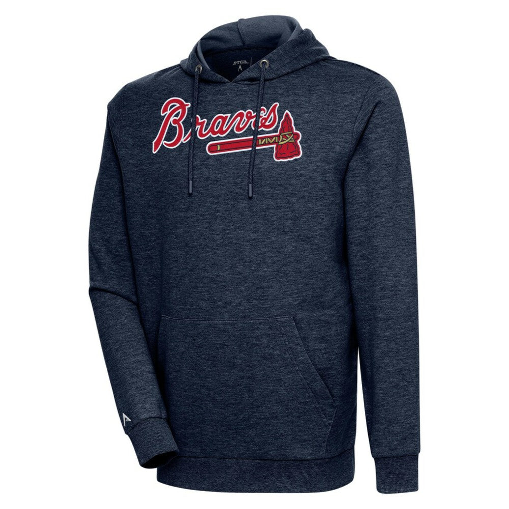 Atlanta Braves Antigua Action Pullover Hoodie - MLB Hoodies