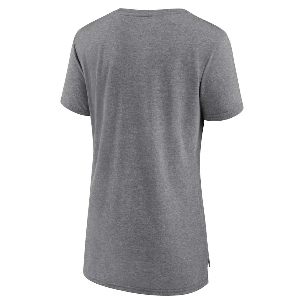 Heather Gray Atlanta Hawks Women's Heritage Tri-Blend T-Shirt | NBA