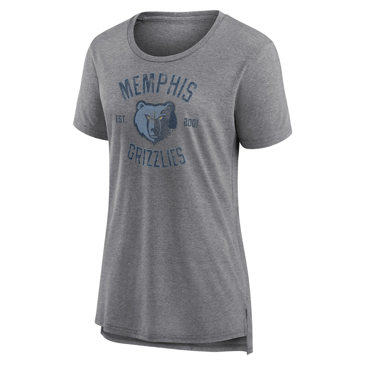 Heather Gray Memphis Grizzlies Women's Heritage Tri-Blend T-Shirt | NBA