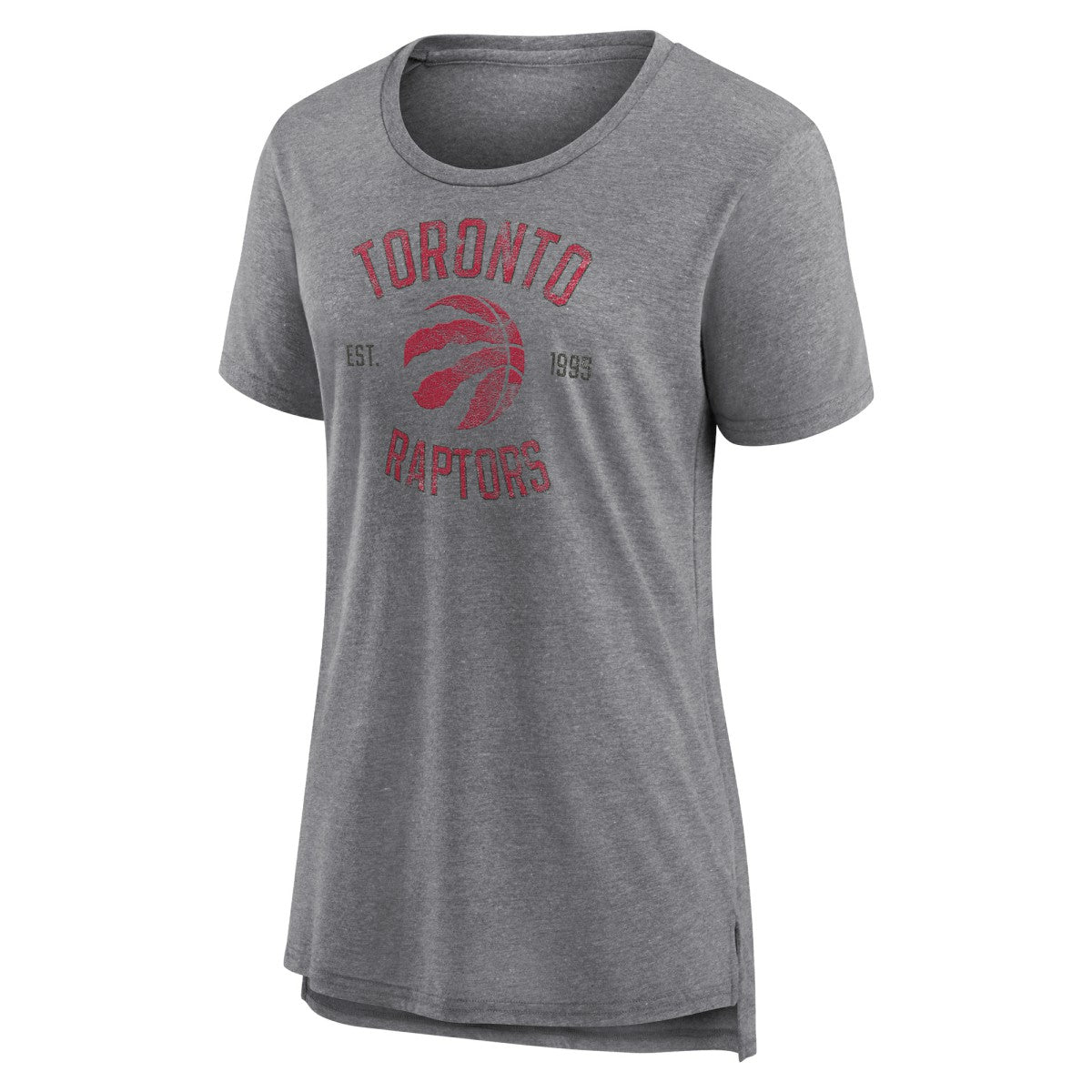 Heather Gray Toronto Raptors Women's Heritage Tri-Blend T-Shirt | NBA