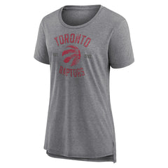 Heather Gray Toronto Raptors Women's Heritage Tri-Blend T-Shirt | NBA