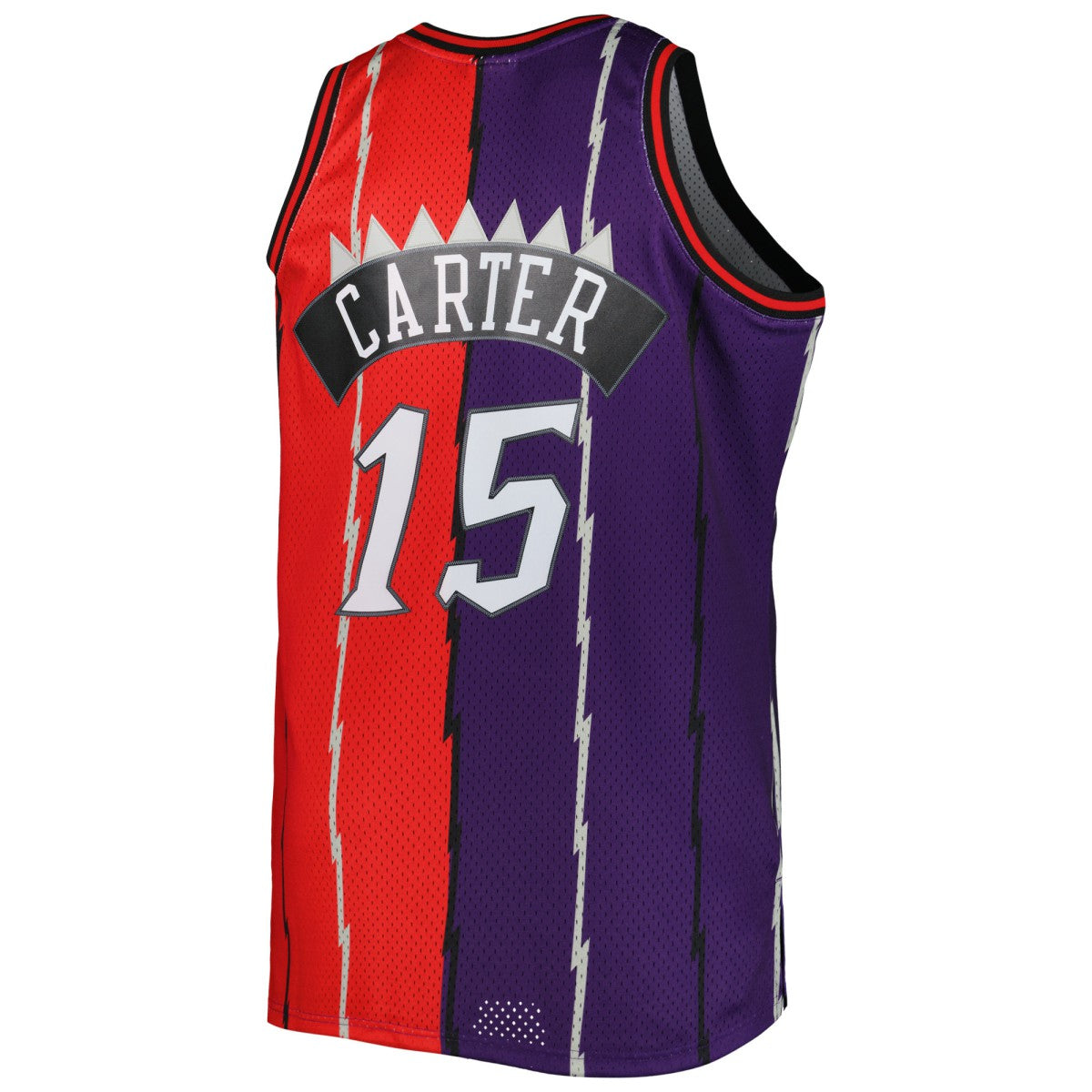 Purple/Red Vince Carter Toronto Raptors Big & Tall Hardwood Classics 1998/99 Split Swingman Jersey | NBA