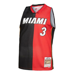 Black/Red Dwyane Wade Miami Heat Big & Tall Hardwood Classics 2005/06 Split Swingman Jersey | NBA