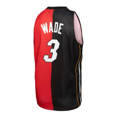 Black/Red Dwyane Wade Miami Heat Big & Tall Hardwood Classics 2005/06 Split Swingman Jersey | NBA
