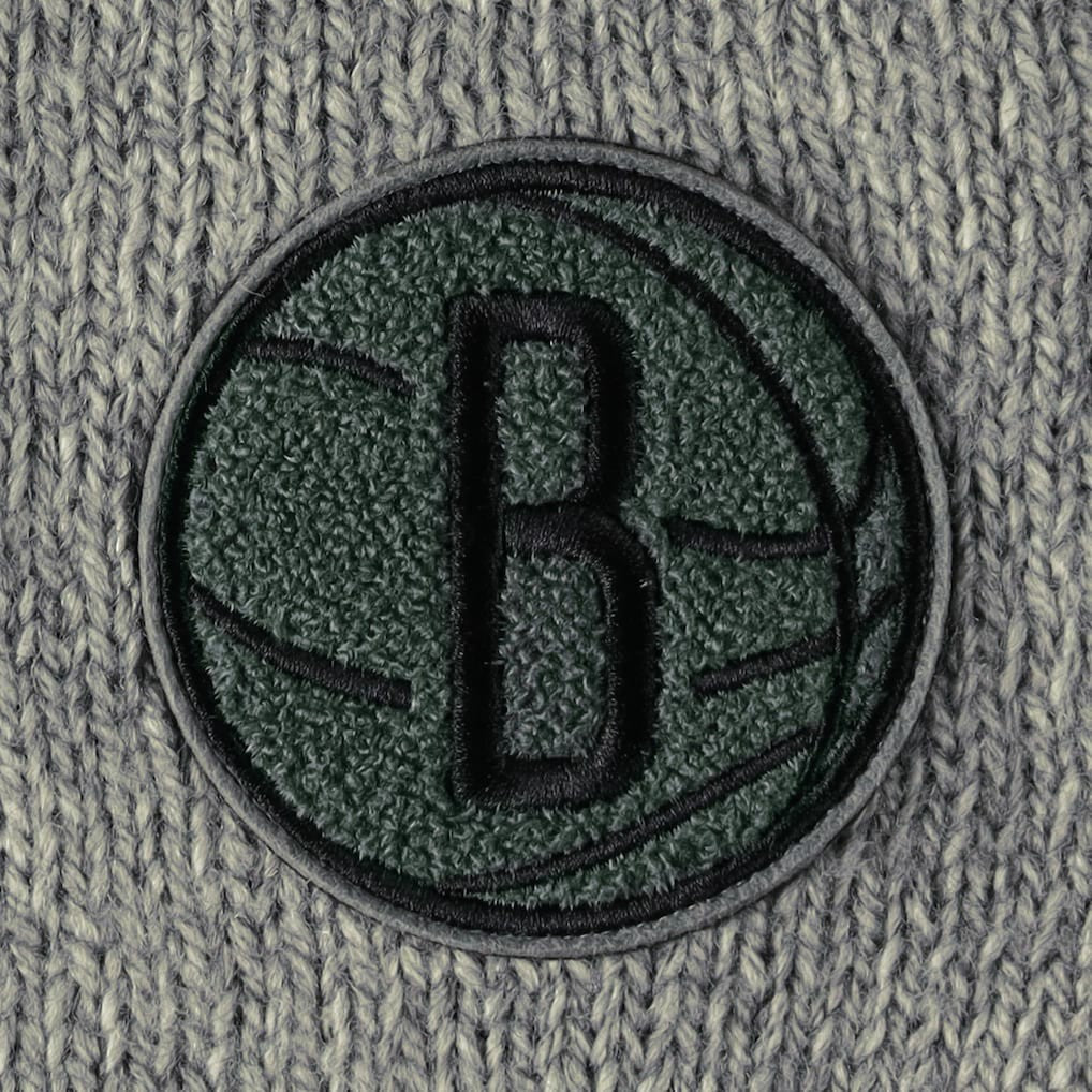 Gray Brooklyn Nets Lusso Women's Scarletts Lantern Sleeve Tri-Blend V-Neck Pullover Sweater | NBA