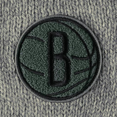 Gray Brooklyn Nets Lusso Women's Scarletts Lantern Sleeve Tri-Blend V-Neck Pullover Sweater | NBA