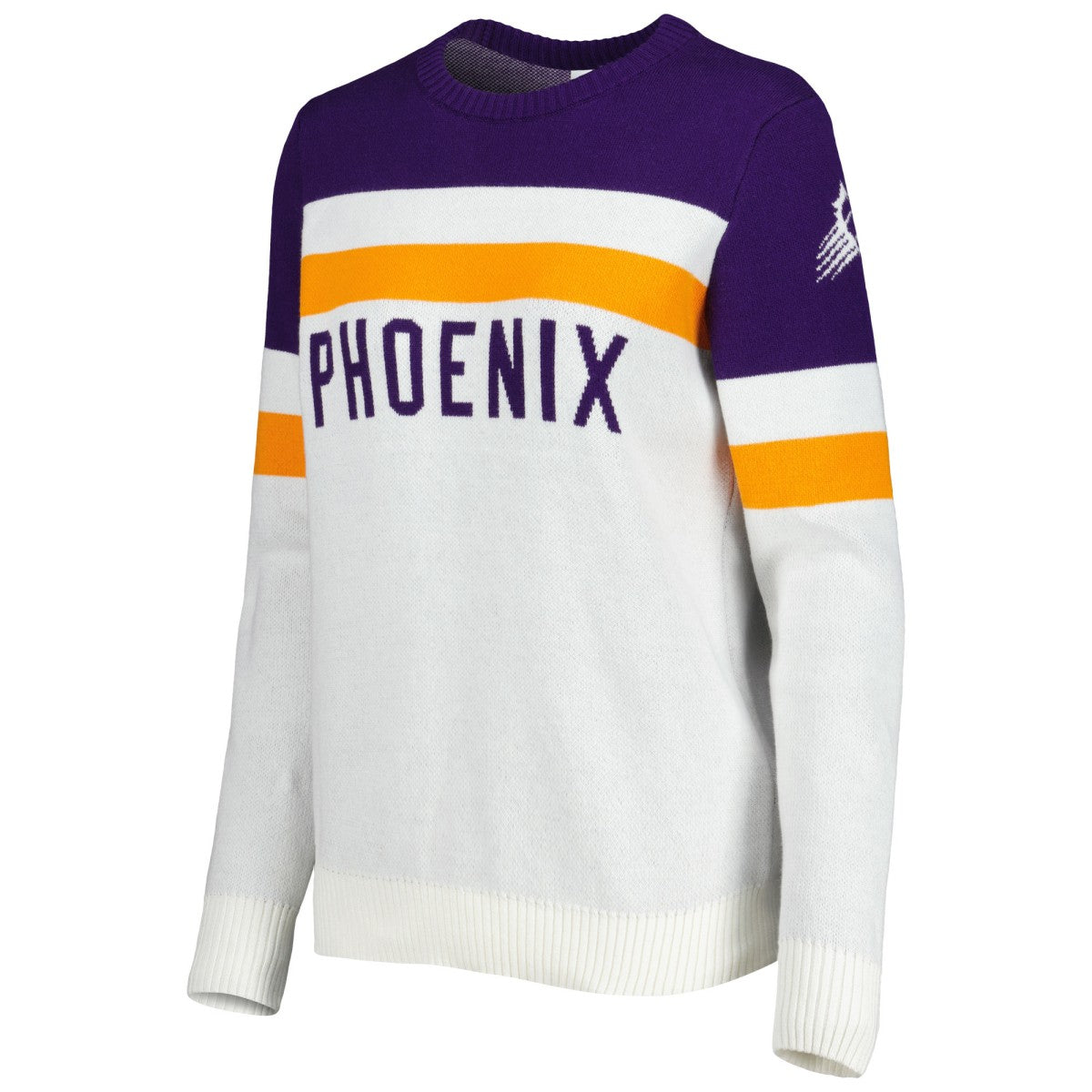 Purple/Cream Phoenix Suns Lusso Women's Dominique Pullover Sweater | NBA
