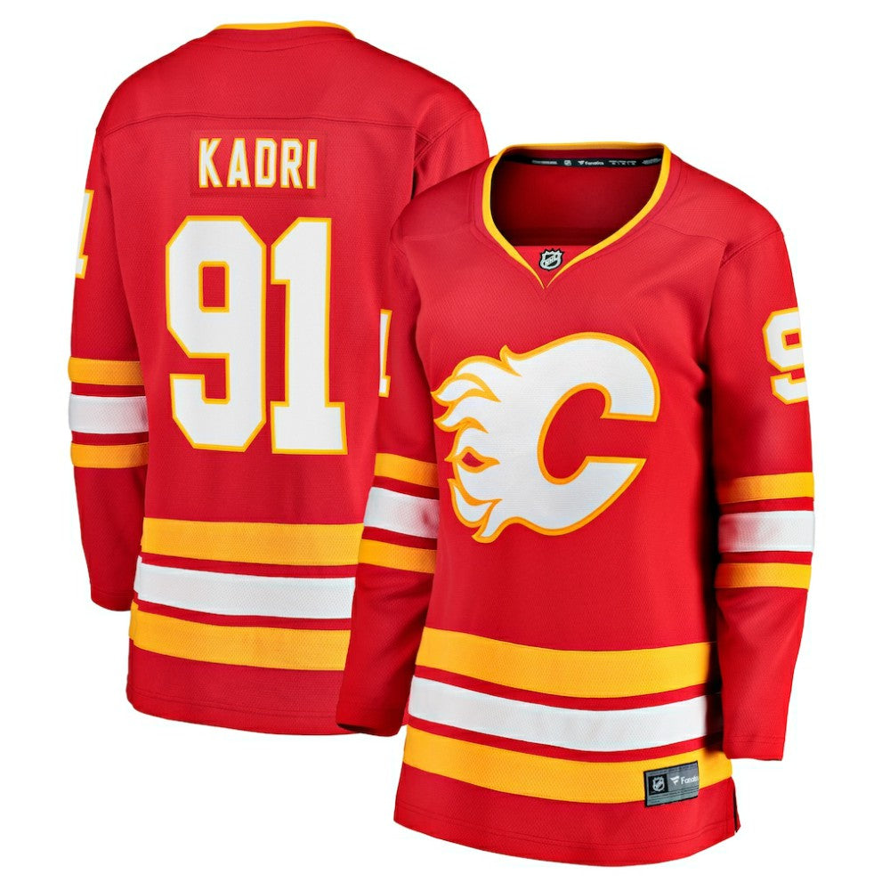 Nazem Kadri Calgary Flames Fanatics Women's Home Breakaway Player Jersey -  NHL Jerseys