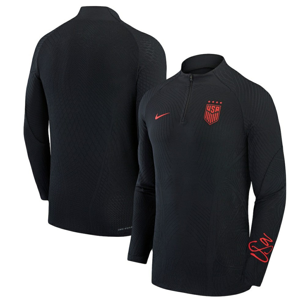 USWNT 2023 Strike Drill Performance Quarter-Zip Long Sleeve Top