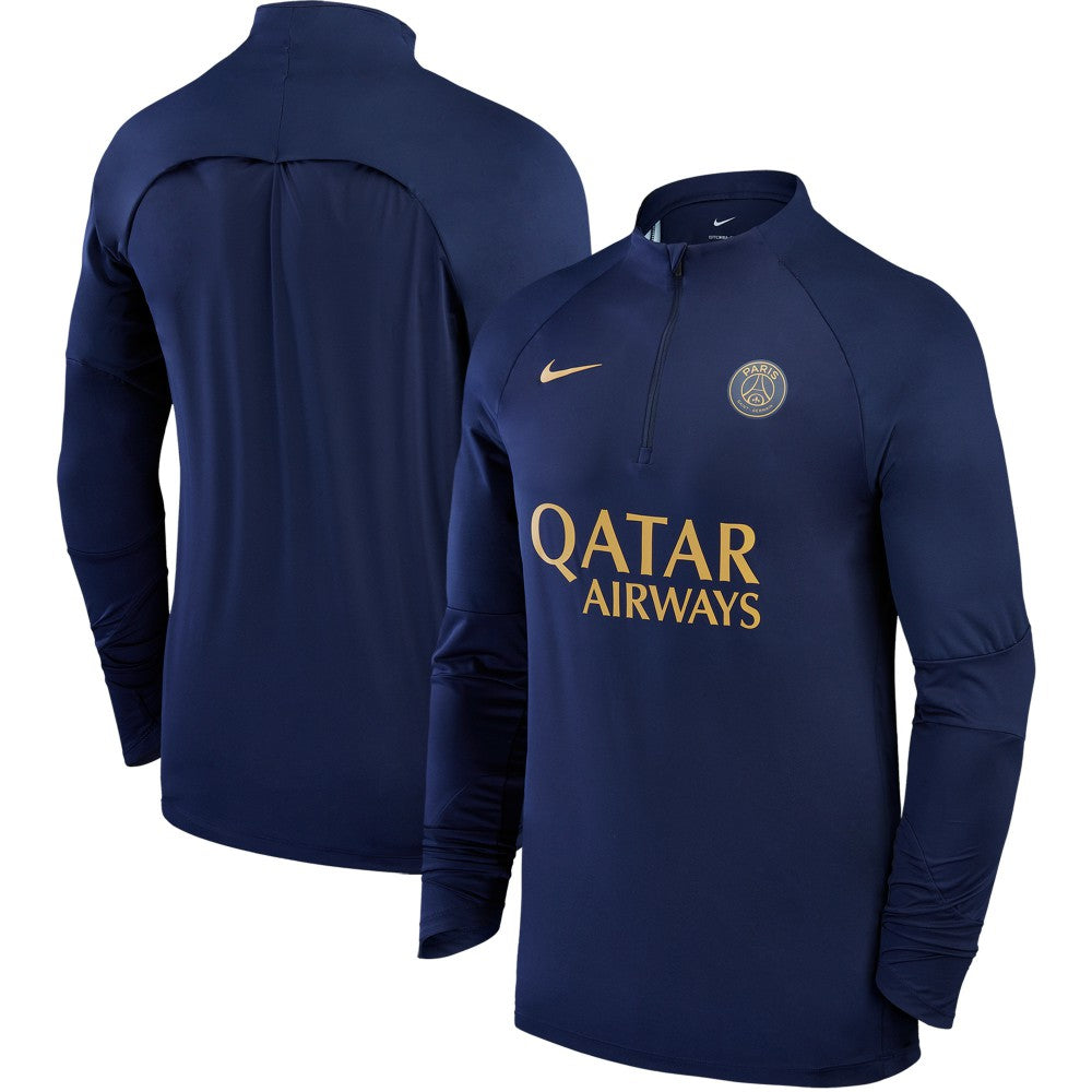 Paris Saint-Germain 2023/24 Strike Drill Raglan Quarter-Zip Top