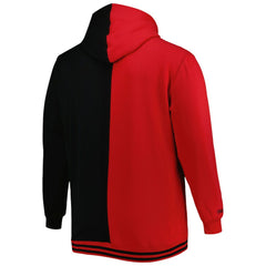 Red/Black Atlanta Hawks Hardwood Classics Big & Tall Hardwood Classics Split Pullover Hoodie | NBA