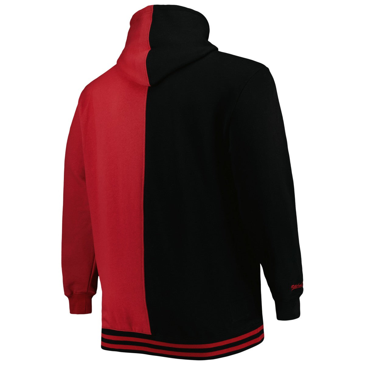 Black/Red Miami Heat Hardwood Classics Big & Tall Hardwood Classics Split Pullover Hoodie | NBA