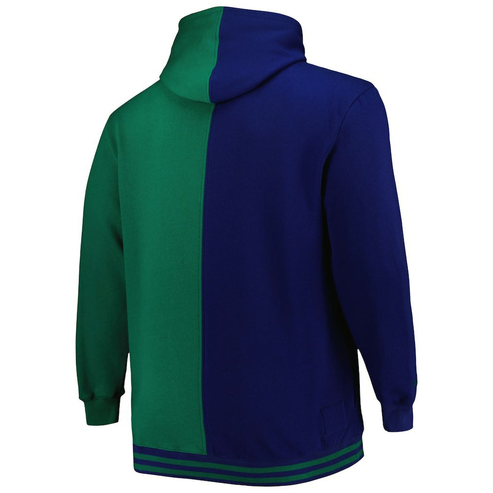 Navy/Green Dallas Mavericks Hardwood Classics Big & Tall Hardwood Classics Split Pullover Hoodie sale | NBA