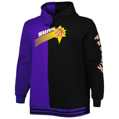 Purple/Black Phoenix Suns Big & Tall Hardwood Classics Split Pullover Hoodie | NBA