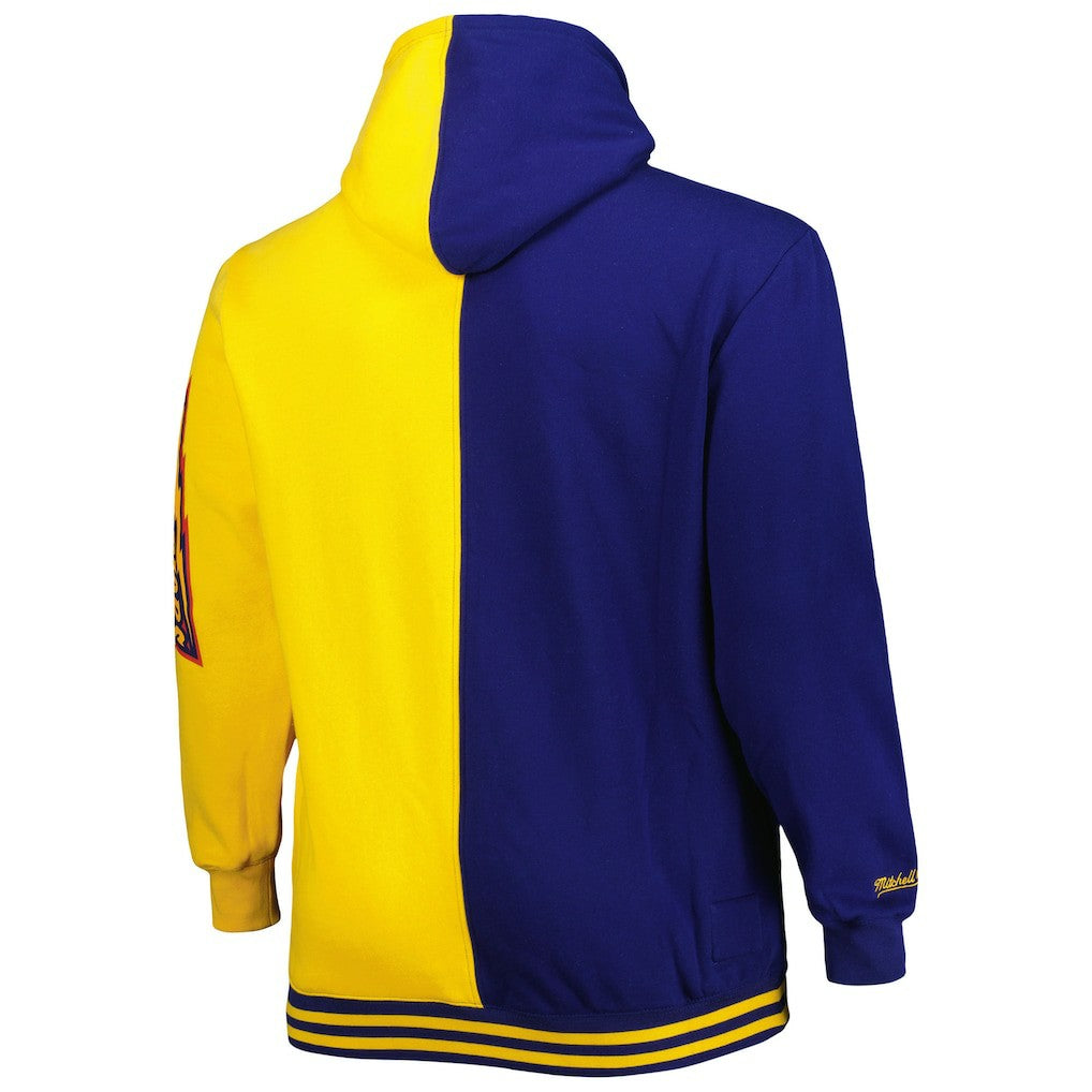 Navy/Gold Golden State Warriors Big & Tall Hardwood Classics Split Pullover Hoodie sale | NBA