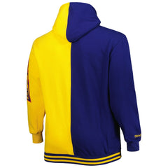 Navy/Gold Golden State Warriors Big & Tall Hardwood Classics Split Pullover Hoodie sale | NBA