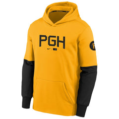 Pittsburgh Pirates Nike Youth City Connect Therma Performance Pullover Hoodie - MLB Hoodies