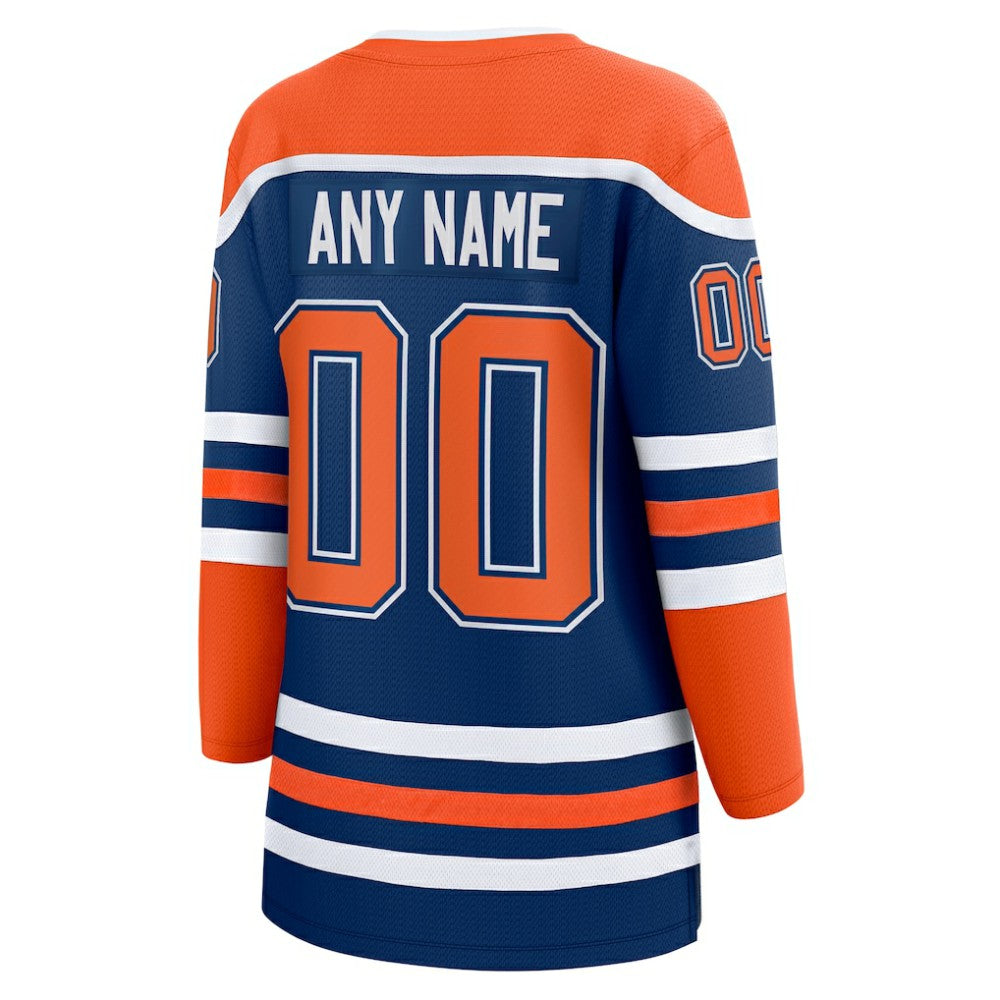 Edmonton Oilers Fanatics Women's Home Breakaway Custom Jersey -  NHL Jerseys