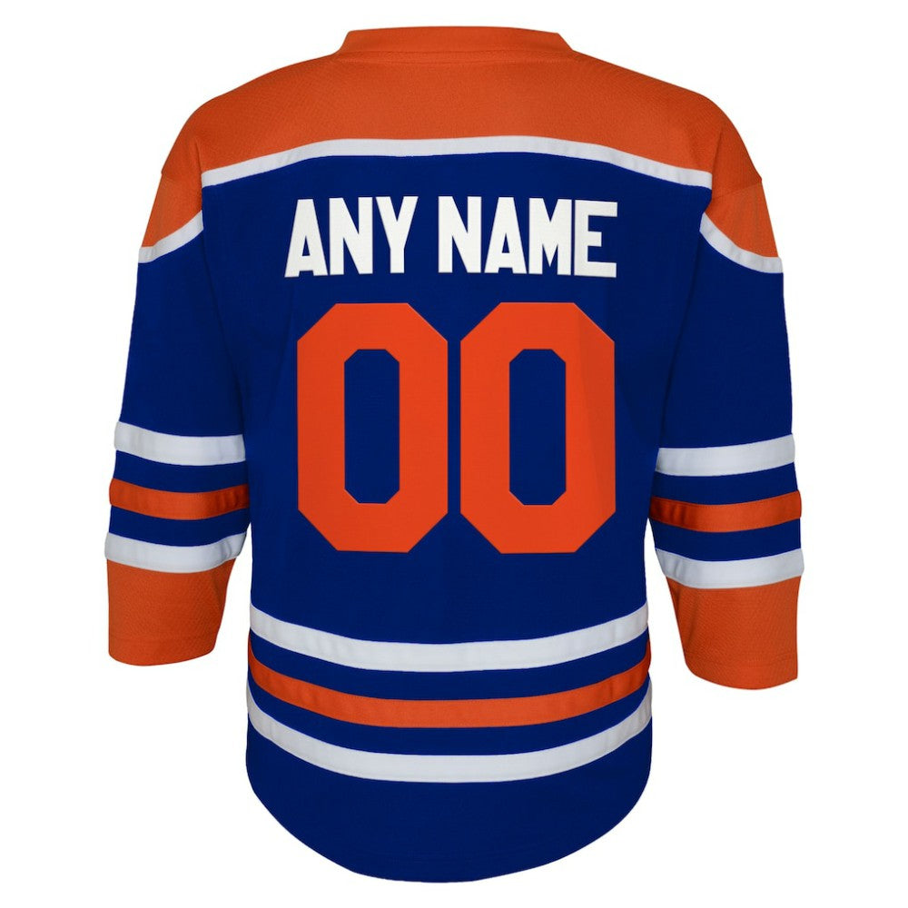 Edmonton Oilers Youth Home Replica Custom Jersey -  NHL Jerseys